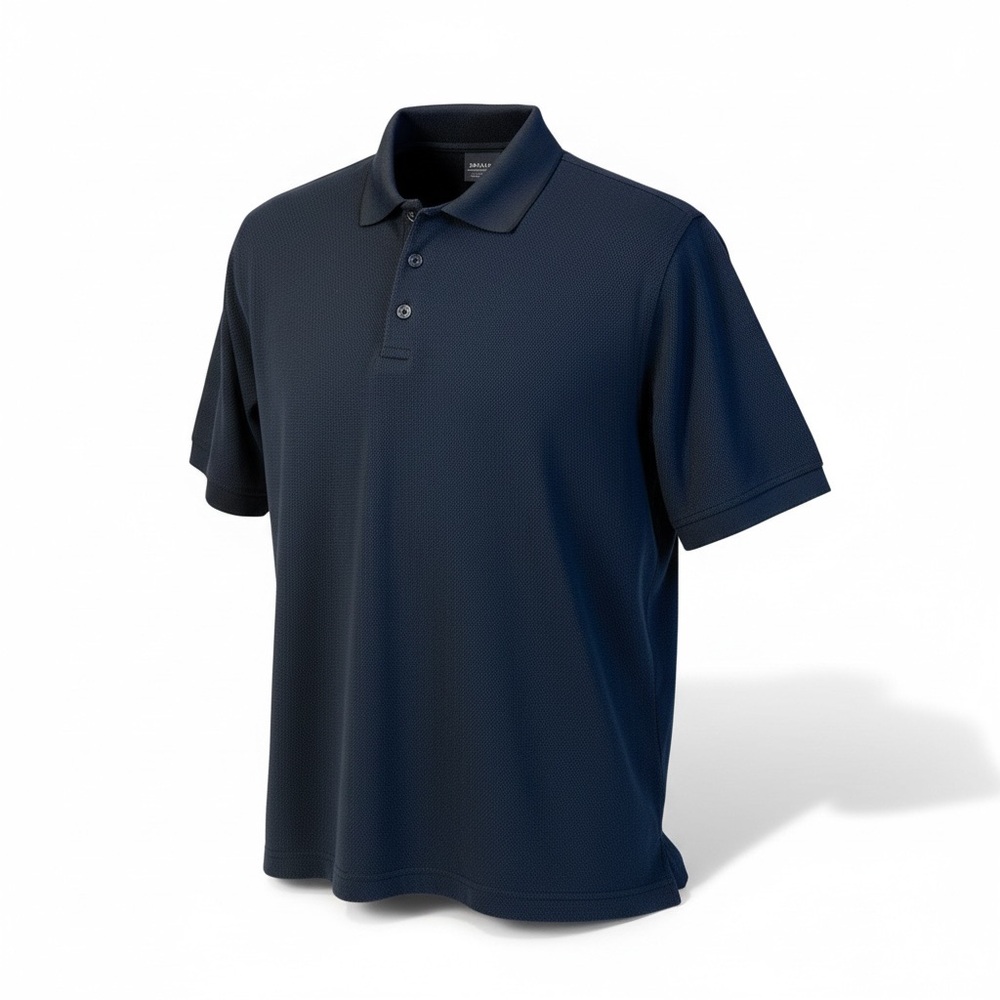 AXIS LA Men’s Navy Blue Polo Shirt Size L Short Sleeve Modal Rayon Soft